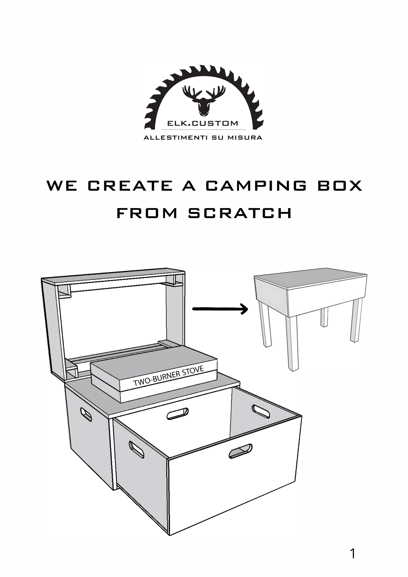 WE CREATE A CAMPING BOX FROM A SCRATCH
