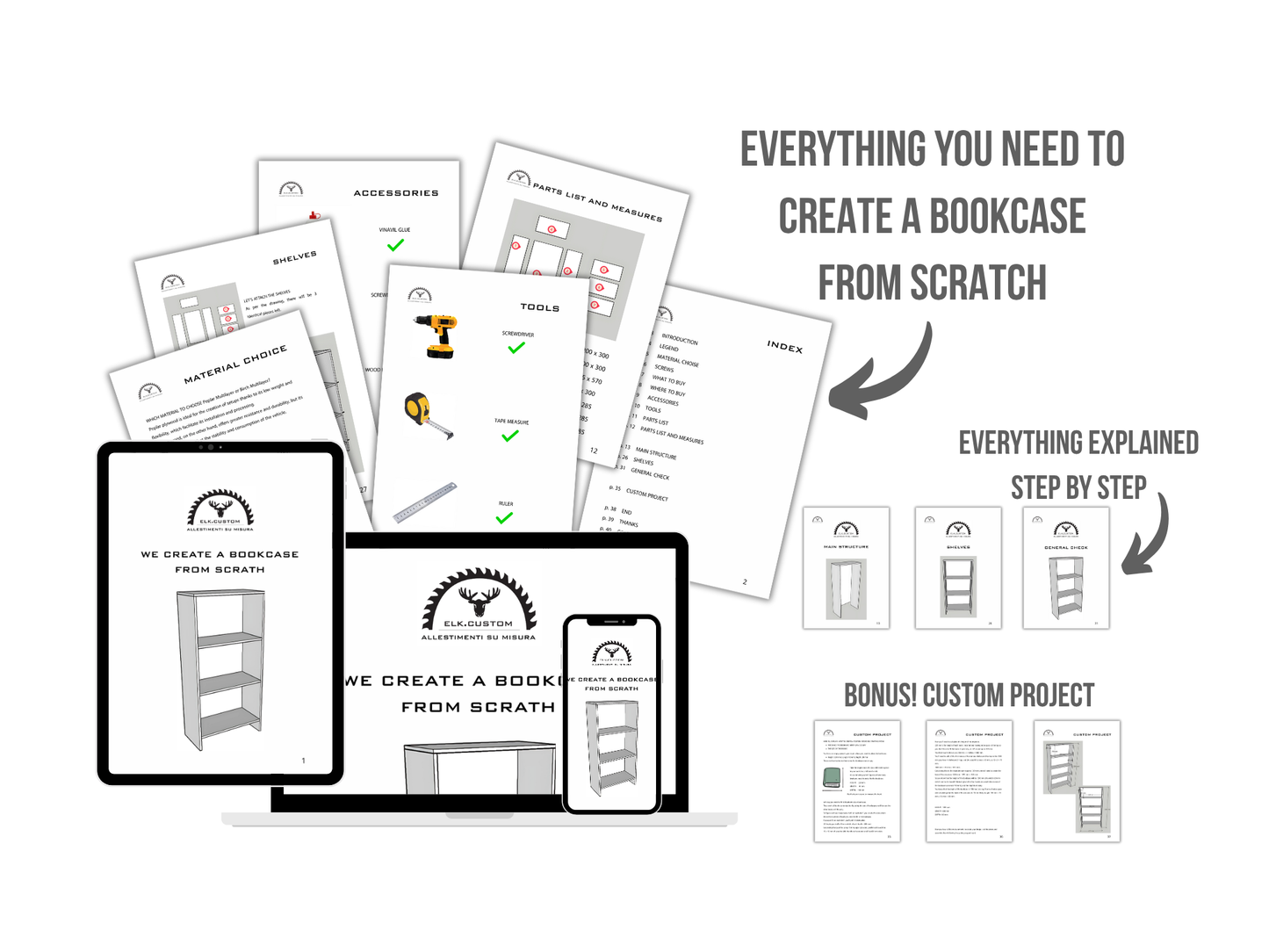 WE CREATE A BOOKCASE FROM SCRATH